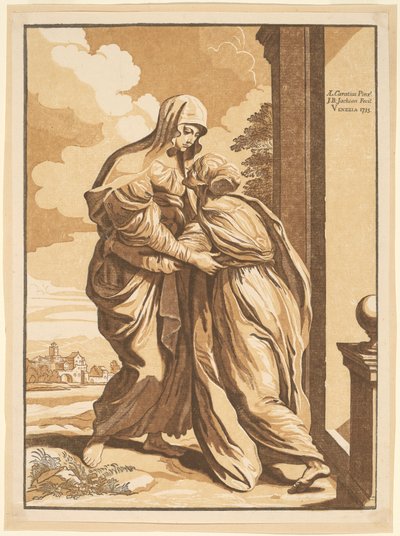 Návštěva od John Baptist Jackson, after Annibale Carracci