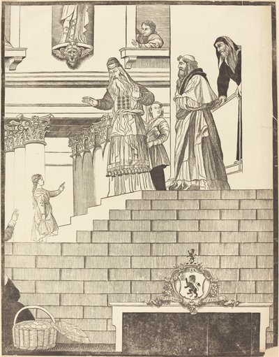 Uvedení Panny Marie v chrámu [pravá deska] od John Baptist Jackson after Titian