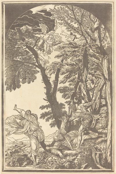 Smrt svatého Petra mučedníka od John Baptist Jackson after Titian