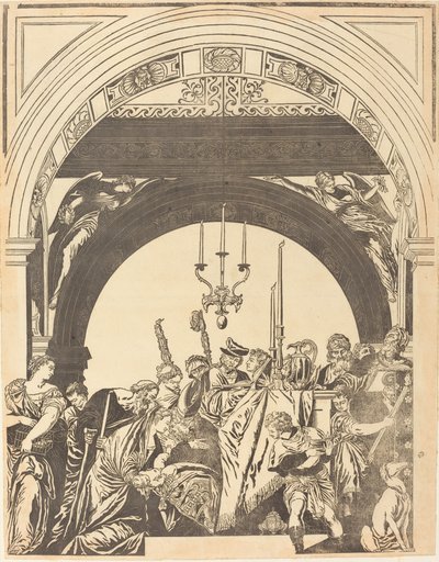 Prezentace v chrámu (obřízka) od John Baptist Jackson after Veronese