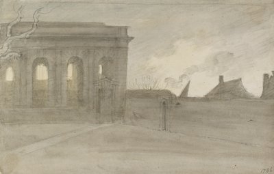 Pembroke College. Oxon., 9. listopadu 1786 od John Baptist Malchair