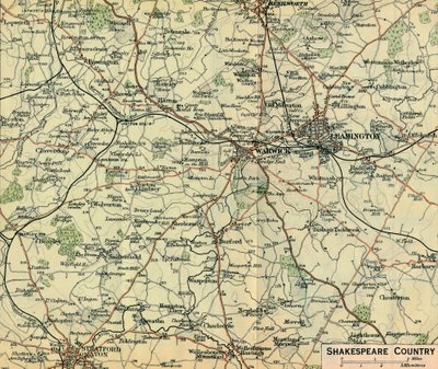 Shakespeare Country, 20. století od John Bartholomew