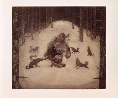 John Bauer, Troll a vlci od John Bauer