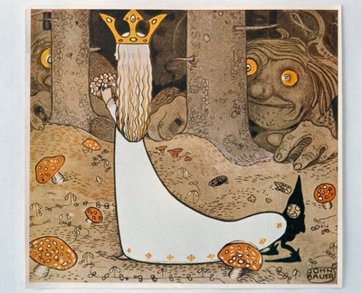 Princezna a troll. Od Bland Tomtar och Troll, 1913 od John Bauer