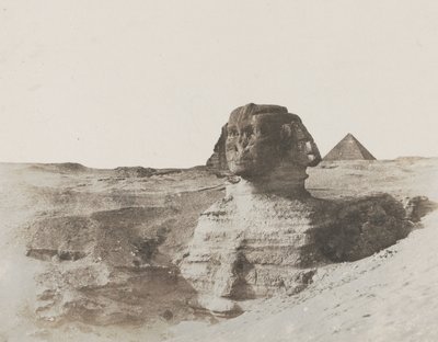 Sfinga, asi 1853 (tisk z voskovaného papíru) od John Beasley Greene