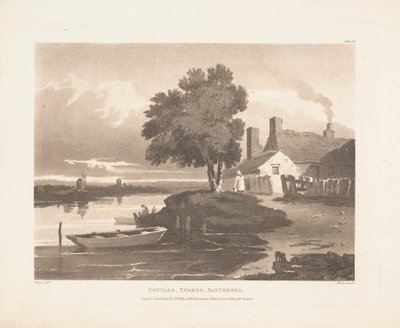 Chata, Temže, Battersea od John Bluck