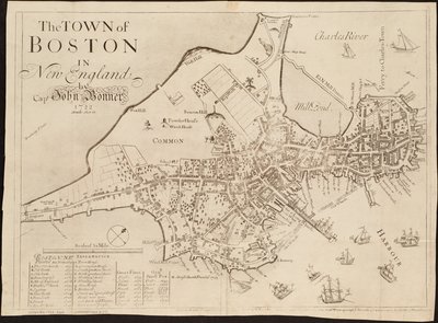 Město Boston v Nové Anglii od John Bonner