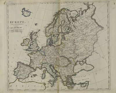 Evropa, 1814 od John Bower