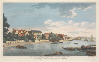 Pohled na Erith při pohledu na Temži od John Boydell