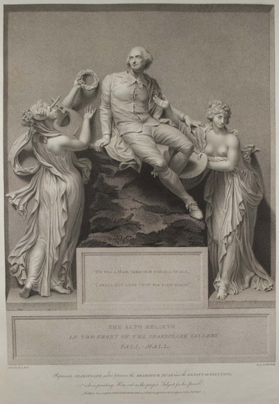 Shakespeare s múzou literatury a géniem malířství, 1803 od John Boydell