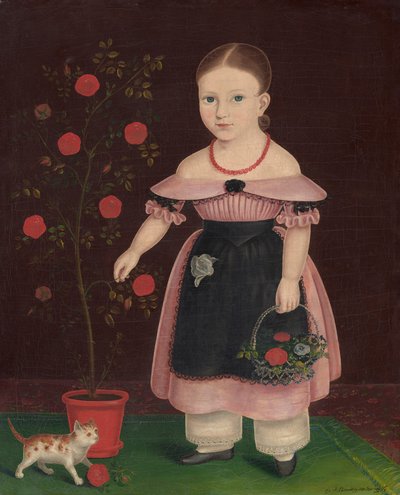 Děvčátko v levanduli, asi 1840 (olej na plátně) od John Bradley