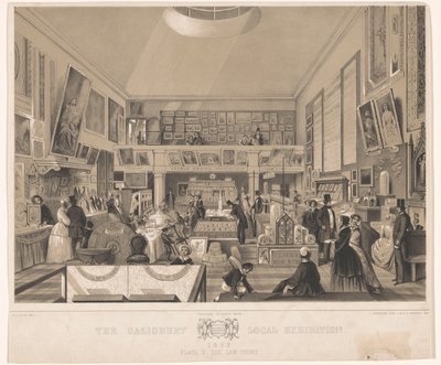 Místní výstava Interieur van de Law Court tijdens de Salisbury, 1852 Místní výstava v Salisbury 1852. Deska II, Soudní dvůr (název na předmětu) od John Brandard