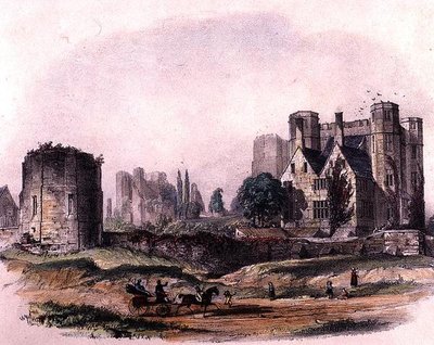 Hrad Kenilworth (barevná tužka na papíře) od John Brandard