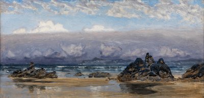 Newquay, Cornwall (olej na plátně) od John Brett