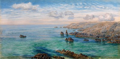 Skica na jižním pobřeží Guernsey od John Brett