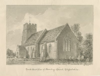 Armitage Church: sépiová kresba od John Buckler