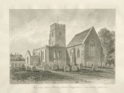 Armitage Church: sépiová kresba od John Buckler