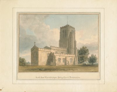 Bedfordshire - Cockayne Hatley Church, 1817 od John Buckler