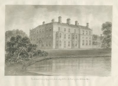 Biddulph - Knypersley Hall [nové]: sépiová kresba od John Buckler