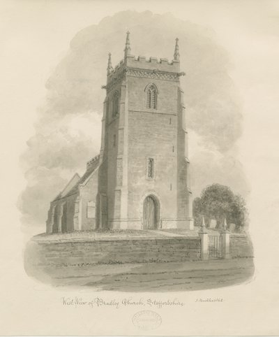 Bradley Church: sépiová kresba od John Buckler