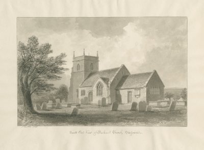 Bucknall Church: sépiová kresba od John Buckler