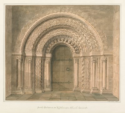 Cornwall - Kilkhampton Church od John Buckler