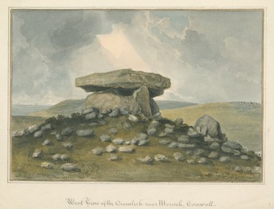 Cornwall - Morvah - "The Cromlech", 1821 od John Buckler
