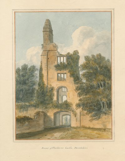 Dorset - Sherborne - Ruiny hradu, 1802 od John Buckler