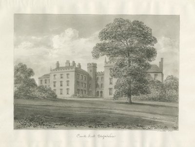 Enville Hall: sépiová kresba od John Buckler