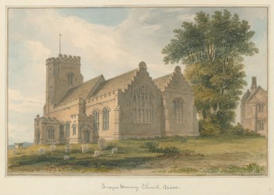 Essex - Layer Marney Church, 1825 od John Buckler