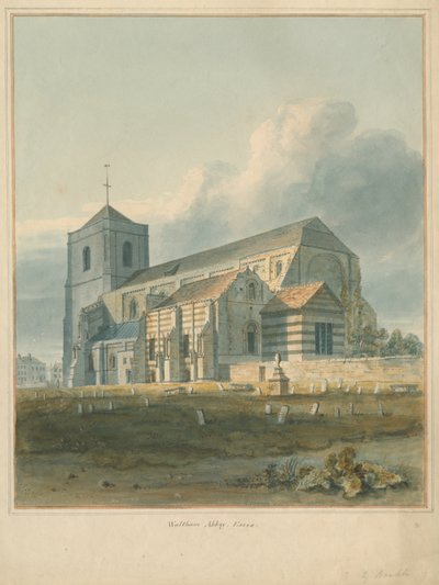 Essex - Waltham Abbey, 1802 od John Buckler