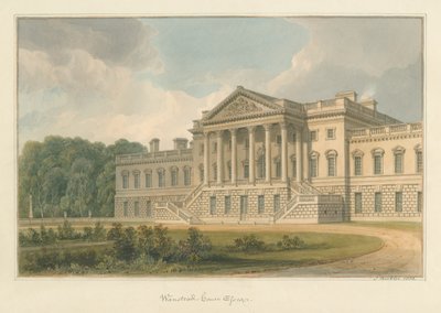 Essex - Wanstead House, 1822 od John Buckler