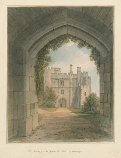 Gloucestershire – hrad Berkeley, 1823 od John Buckler