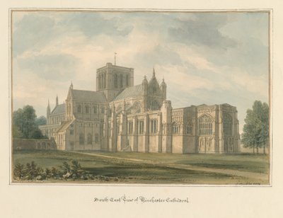 Hampshire – Winchesterská katedrála, 1824 od John Buckler