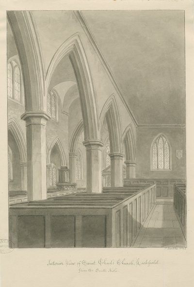 Lichfield - Interiér kostela St. Chad