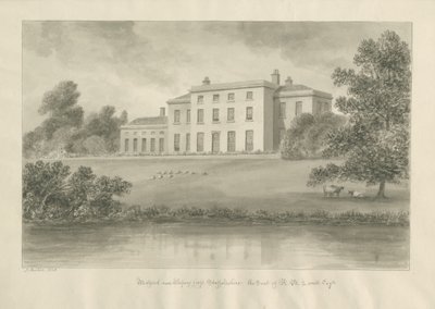 Milford House: sépiová kresba od John Buckler