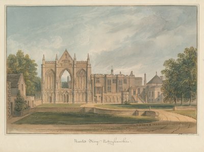 Nottinghamshire - Newsted Priory, 1826 od John Buckler