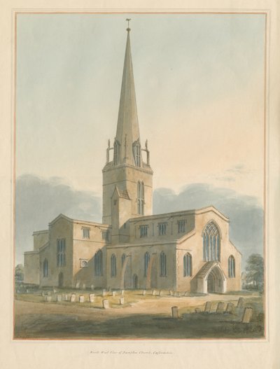 Oxfordshire - Bampton Church, 1802 od John Buckler