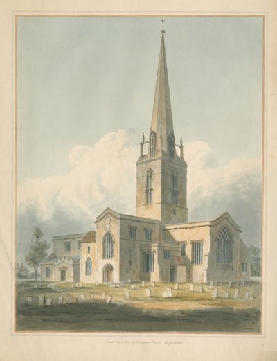Oxfordshire - Bampton Church, 1802 od John Buckler