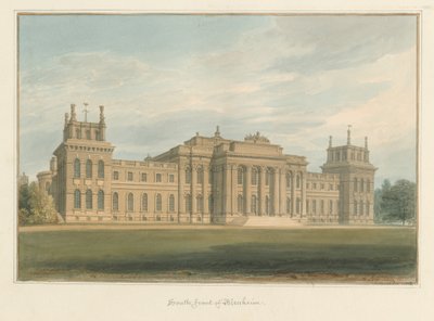 Oxfordshire - Blenheim [Palác], 1812 od John Buckler
