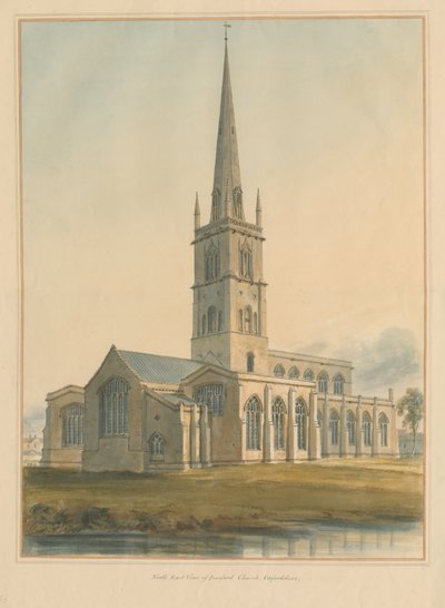 Oxfordshire - Burford Church, 1802 od John Buckler