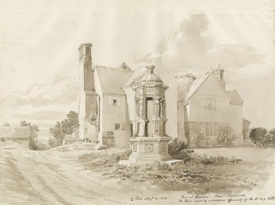 Patshull - Pepperhill: sépiová lavírovaná kresba, 30. srpna 1820 od John Buckler