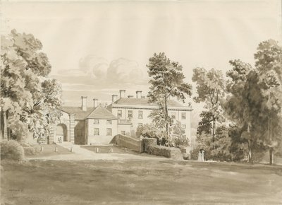 Patshull House: kresba sepiovou barvou, srpen 1820 (kresba) od John Buckler