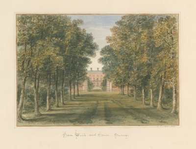Surrey - Ham Walk and House, 1830 od John Buckler