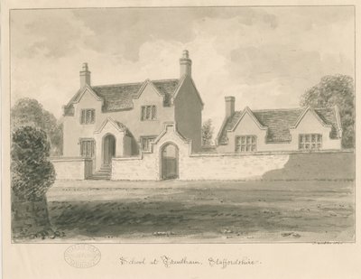 Trentham School: sépie lavírovaná kresba, 1840 od John Buckler
