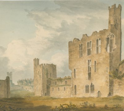 Wales – Carnarvonshire – hrad Conway, 1800 od John Buckler