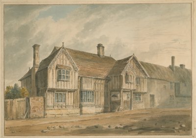 Warwickshire – Stratford – Shakespearův dům, 1826 od John Buckler