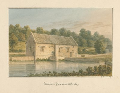 Wiltshire - Ansty - Monastic Remains, 1817 od John Buckler