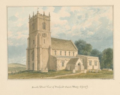 Wiltshire - Donhead Saint Mary Church, 1804 od John Buckler