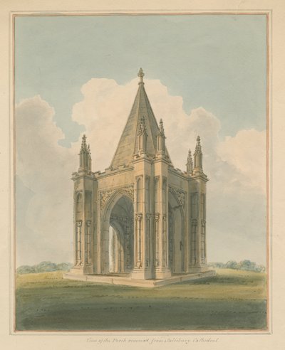 Wiltshire – katedrála v Salisbury – veranda, 1800 od John Buckler